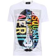 Lyhythihainen t-paita Dsquared  T-SHIRT S71GD0619 WHITE  EU XXL