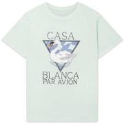 Lyhythihainen t-paita Casablanca  PAR AVION T-SHIRT GREEN  EU XXL