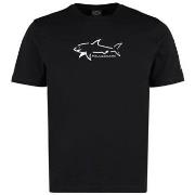 Lyhythihainen t-paita Paul & Shark  TSHIRT 234111198 011 BLACK  EU XXL