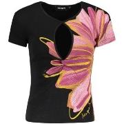 Lyhythihainen t-paita Desigual  26swtk05ne2000xs  EU S
