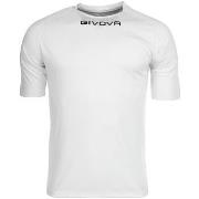 Lyhythihainen t-paita Givova  T-shirt  Capo blanc  EU S