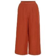 Housut Vila  Prisilla Trousers - Burnt Brick  FR 34