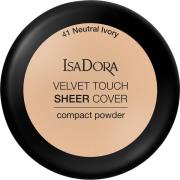 Velvet Touch Sheer Cover Compact Powder SPF20, 10 g IsaDora Puuteri