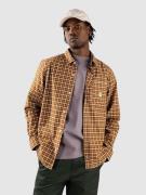 HUF Echo Oxford Plaid Paita oranssi