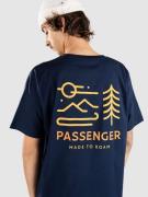 Passenger Phoenix Organic Cotton T-paita sininen