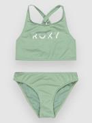 Roxy Solid Active Rg Kids Bikinit vihreä