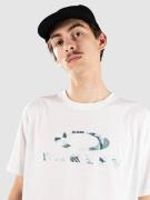 Oakley Bark Sun T-paita valkoinen