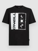 O'Neill Front Print T-paita musta
