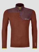 Ortovox Light Zip Neck Fleecepaita oranssi