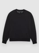 Fox Wordmark Oversized Crew Fleeceneule musta