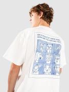 A.LAB Unhinged Animal Boxy T-paita valkoinen