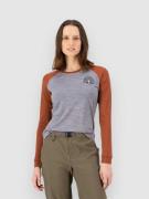 Mons Royale Icon Merino Raglan Kerrastopaita oranssi