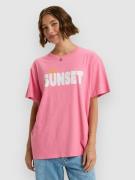 Roxy Sunnyoversize Easy T-Paita pinkki