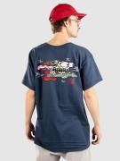 Santa Cruz X Stranger Things Eddie Slasher T-paita sininen