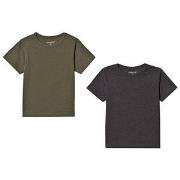Minymo 2-Pack Basic T-Shirts Beetle 80 cm (9-12 Months)