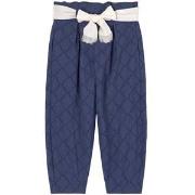 Monnalisa Broderie Anglaise Pants Navy 8 Years
