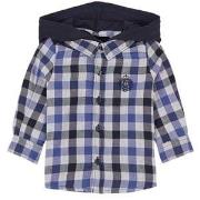 IKKS Checked Hooded Shirt Blue 12 Months