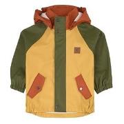 Kuling Edinburgh Recycled Rain Jacket Yellow/Rust/Moss 86/92 cm