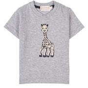 Sophie The Giraffe Embroidered T-Shirt Gray Melange 3 Months