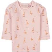 Sophie The Giraffe Giraffe Baby T-Shirt Barely Pink 3 Months