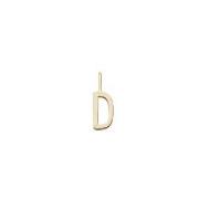 Design Letters Gold Letter Charm 10 mm - D One Size