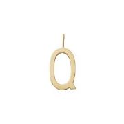 Design Letters Gold Letter Charm 16 mm - Q One Size