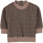 My Little Cozmo Plaid Baby Sweatshirt Taupe 6 Months