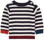 Jacadi Striped Knitted Sweater Navy 12 Months