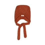 búho Knitted Baby Hat Rust 0-1 Months