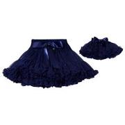 DOLLY by Le Petit Tom Snow Queen Pettiskirt Navy Newborn (3-18 Months)