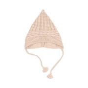 búho Knitted Baby Hat Cream 3-9 Months