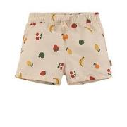 Kuling Strömstad Printed Swim Shorts With Fruit Cream 98/104 cm