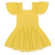 The Middle Daughter Square The Circle Dotted Dress Sour Lemon 4 Years