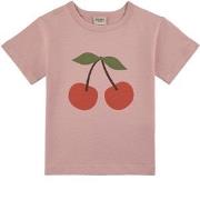 Kuling Santorini GOTS T-Shirt With Cherry Print Pink