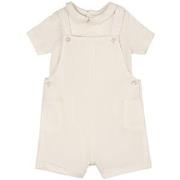 Absorba Set With Overalls And T-Shirt Cream 2 Years