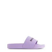 Balenciaga Branded Sandals Purple