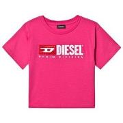 Diesel Logo T-Shirt Pink 4 years