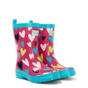 Hatley Classic Heart Printed Rain Boots Pink 23 (UK 6 / US 7)
