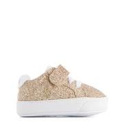 Ralph Lauren Theron IV PS Layette Branded Crib Shoes Gold Glitter w/ G...