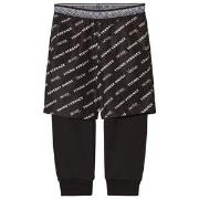 Versace Black Logo Print Shorts and Sweat Pants Set 6 years