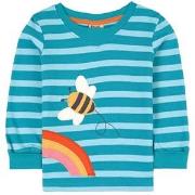 Frugi Bee Easy T-Shirt Blue Camper Stripe 6-12 months
