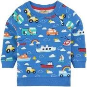 Frugi Rex GOTS Sweatshirt Cobalt Land Sea SKy