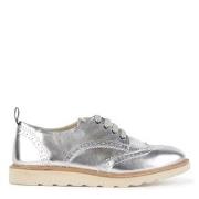 Young Soles Silver Leather Brando Brogues 22 (UK 5.5)