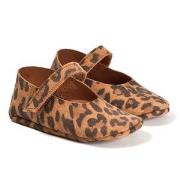 Tocoto Vintage Suede Leopard Pre-walker Shoes Brown 16 EU