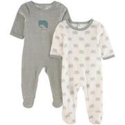 Absorba 2-Pack Velvet Footed Baby Body Green 1 Month