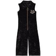 Mini Rodini Velour Jumpsuit Black 92/98 cm