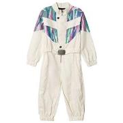 The Animals Observatory Grasshopper Jumpsuit White Colors 2 Years