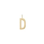 Design Letters Gold Letter Charm 16 mm - D One Size