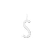 Design Letters Silver Letter Charm 16 mm - S One Size