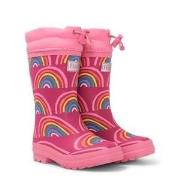 Hatley Printed Lined Rain Boots Pink 20 (UK 3/ US 4)